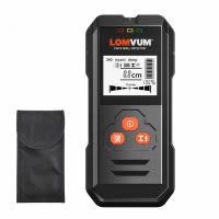 LOMVUM Detector de Metal Backlit Preto AC Wood Finder Cable Wires Depth Tracker Undeground Sturs Wall Scanner LCD HD Display Beep