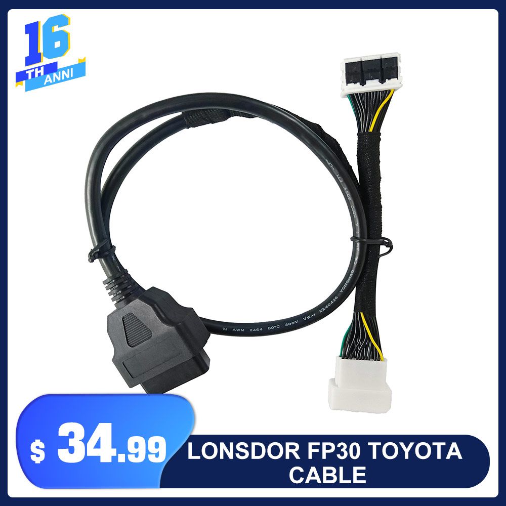 Cabo Lonsdor FP30 30 PIN mais novo para Toyota 2022- 8A-BA e Proximidade 4A sem código PIN Funciona com K518ISE K518S