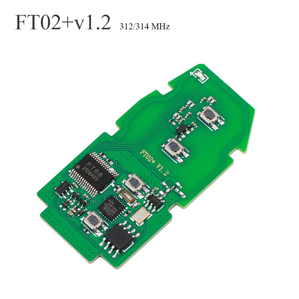 Versão da atualização de Lonsdor FT02 PH0440B de FT11-H0410C 312/314 MHz Toyota Smart Key PCB Frequency Switchable