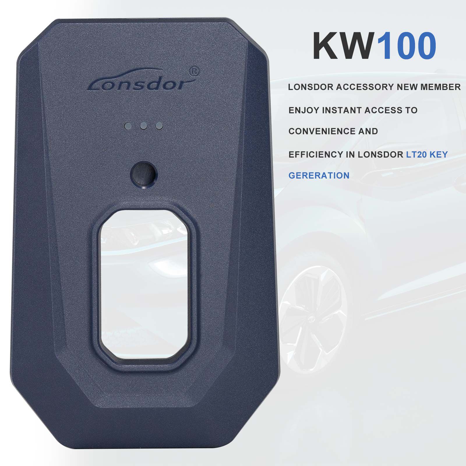 2024 Lonsdor KW100 Bluetooth Smart Key Generator Compatível com LT20 Series Smart Key Board PCB para Todas as Chaves Perdidas e Adicionando Chaves