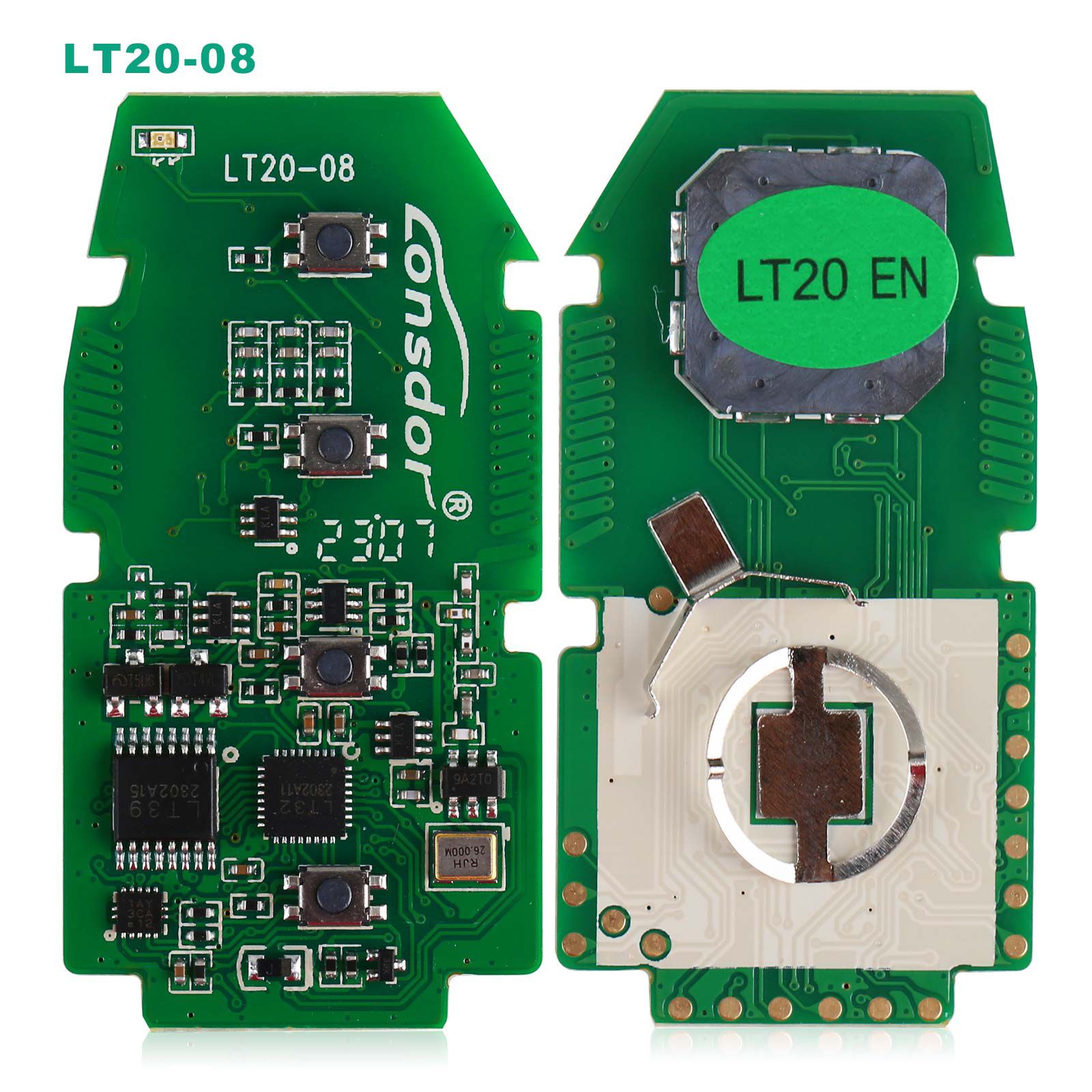 Lonsdor LT20-08 8A + 4D Universal Smart Remote PCB 8A para Toyota 4 botão 433 / 315 MHz para a série K518 / KH100 +