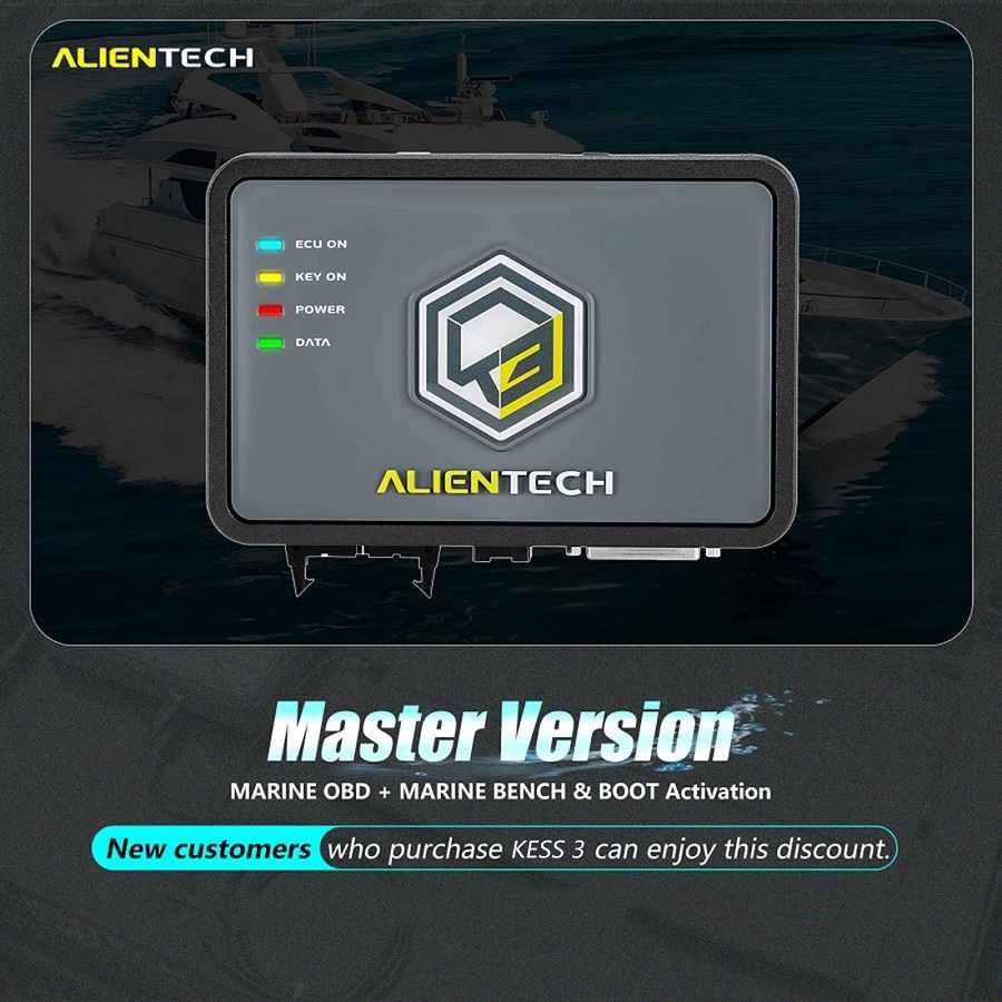 Marinha & PWC OBD + Ativação de protocolos de arranque do banco para os novos usuários do mestre do Alientech KESS V3 KESS3