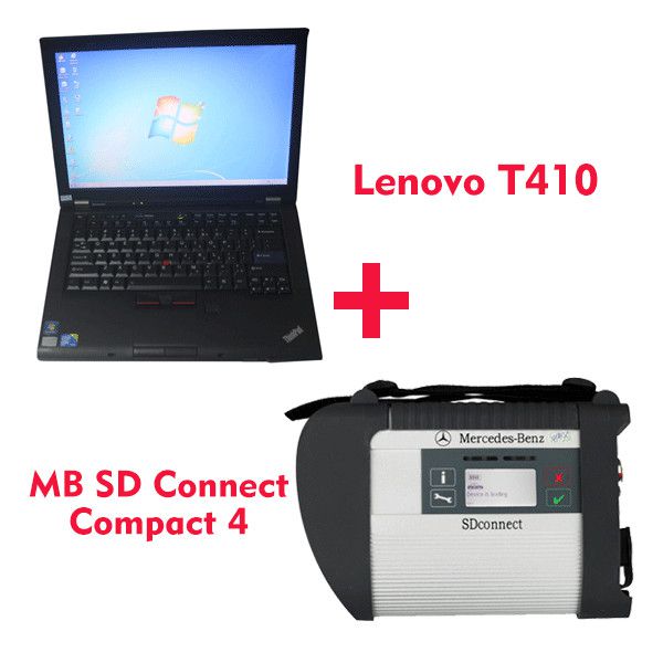 2019.07V MB SD C4 Star Diagnosis with 256GB SSD Plus Lenovo T410 Laptop 4GB Memory Software Instalado Ready to Use