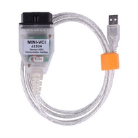 MINI VCI for TOYOTA J2534 V14.20.019 Single Cable Support Toyota TIS OEM Diagnostic Software