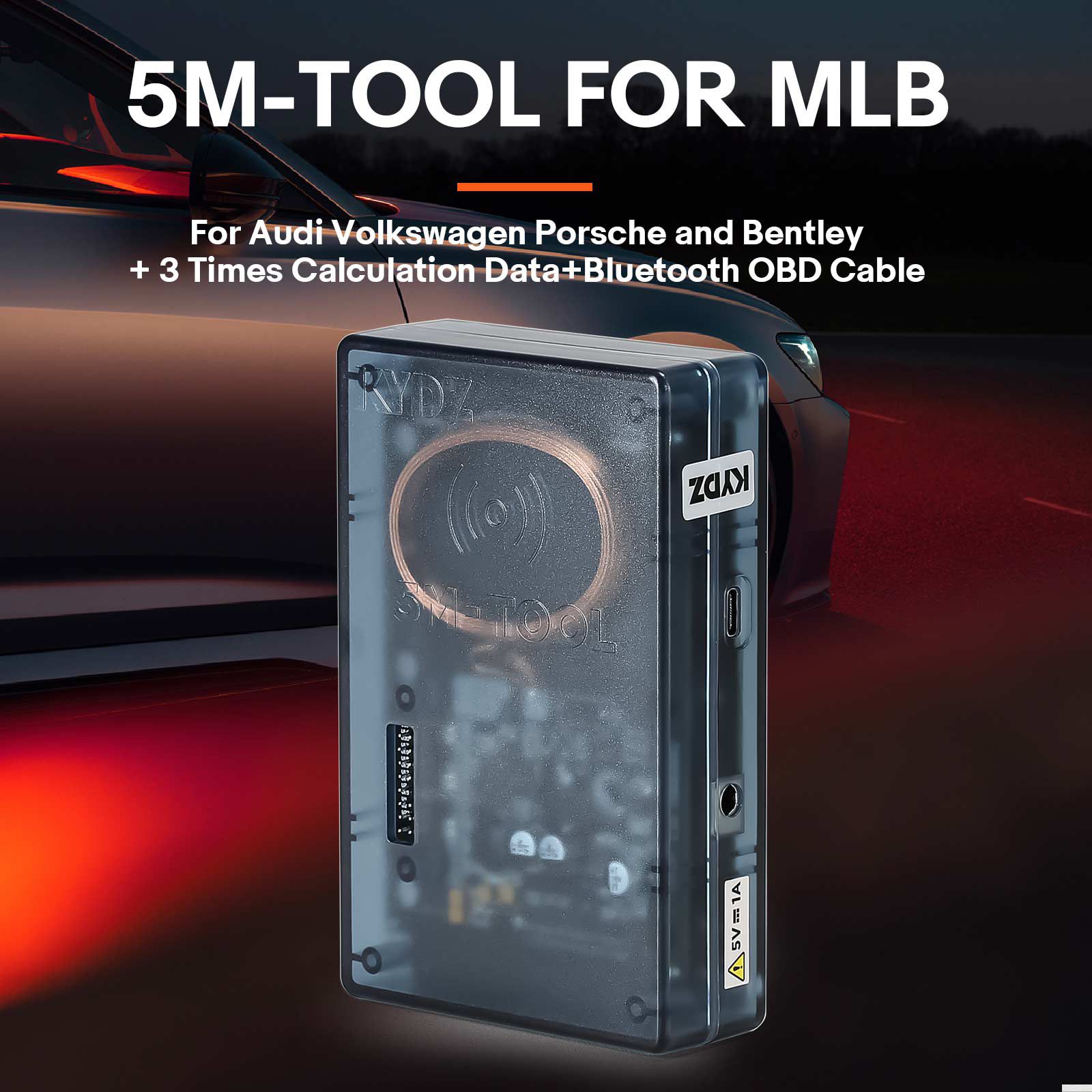 2024 KYDZ MLB Tool Key Programmer para VW Audi Porsche Lamborghini Bentley Calcular MLB Data Generate Dealer Key com 3 Tokens para cálculo