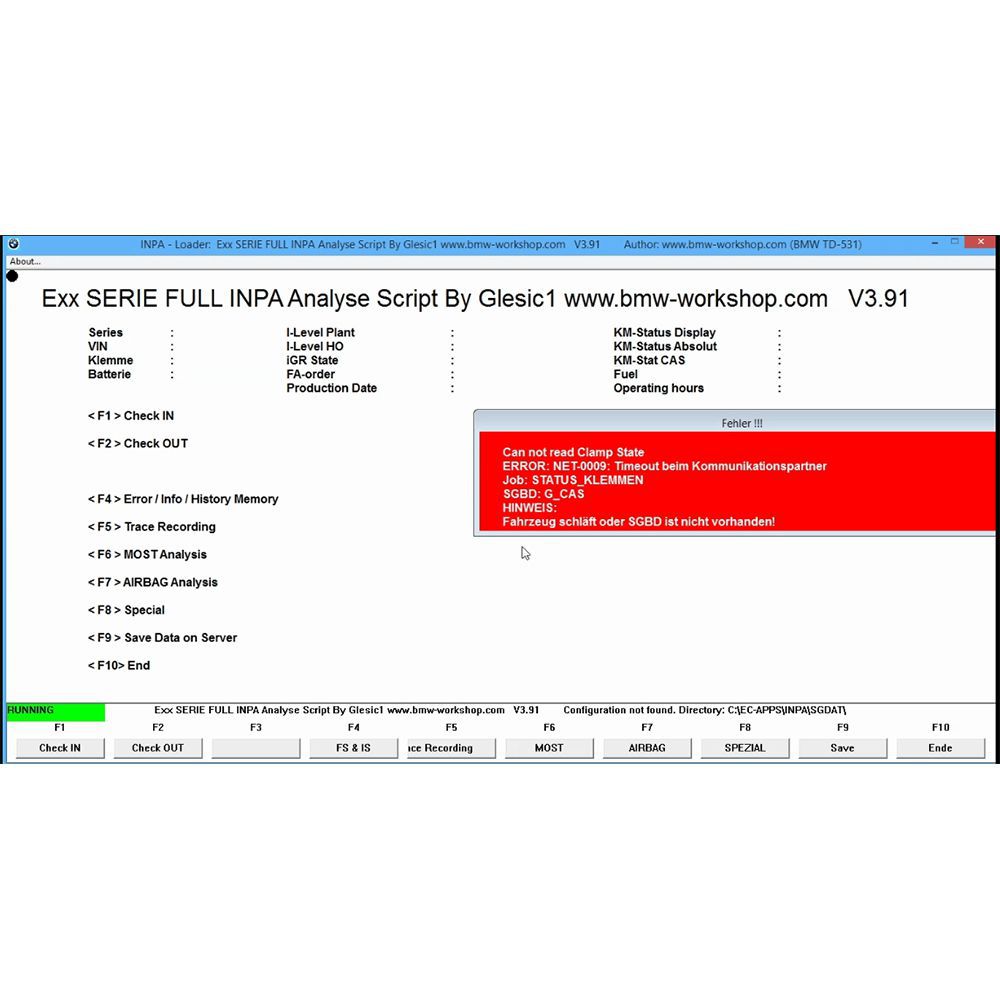 MOE BMW All Engineering System 60 BMW Software All -in -One Win10 500GB SSD