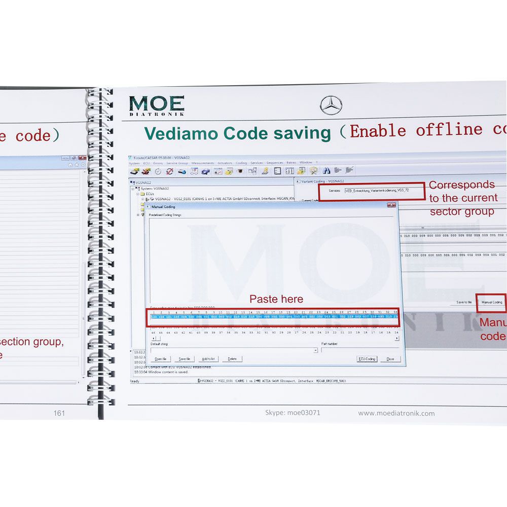 Compre Moe Diatronic Vediamo Engineer System Training Book Vediamo Usage and Case get 1 Free Book for XENTRY+DAS