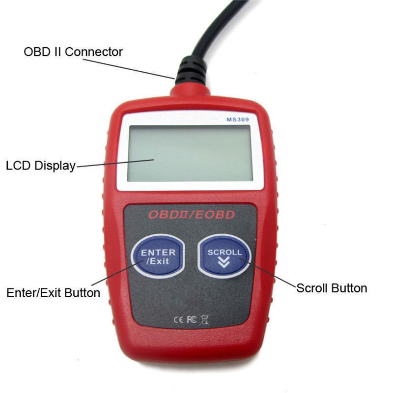 MS309 OBD2 OBDII EOBD Scanner Car Code Reader Data Test Scan Diagnóstico