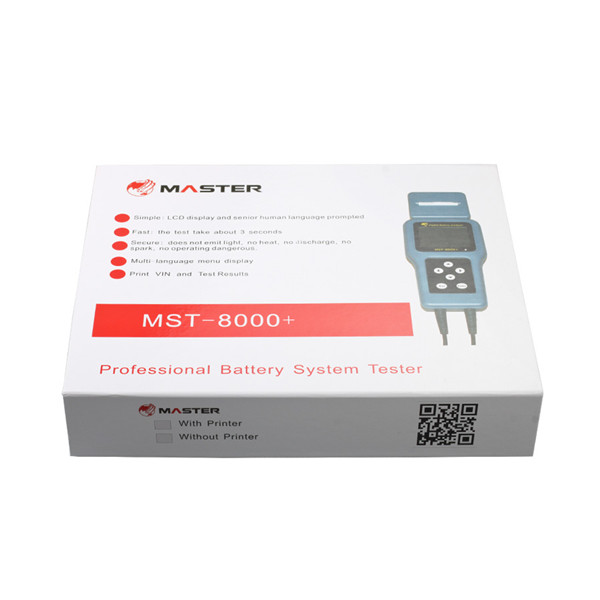 MST -8000 + Analisador de Bateria Digital com Impressora Detável