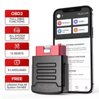 MUCAR BT200 OBD2 Scanner Sistema Completo Ferramentas de Diagnóstico Óleo SAS Reset Livre Leitor de Código do Carro Trabalho com MUCAR App No iOS & Android