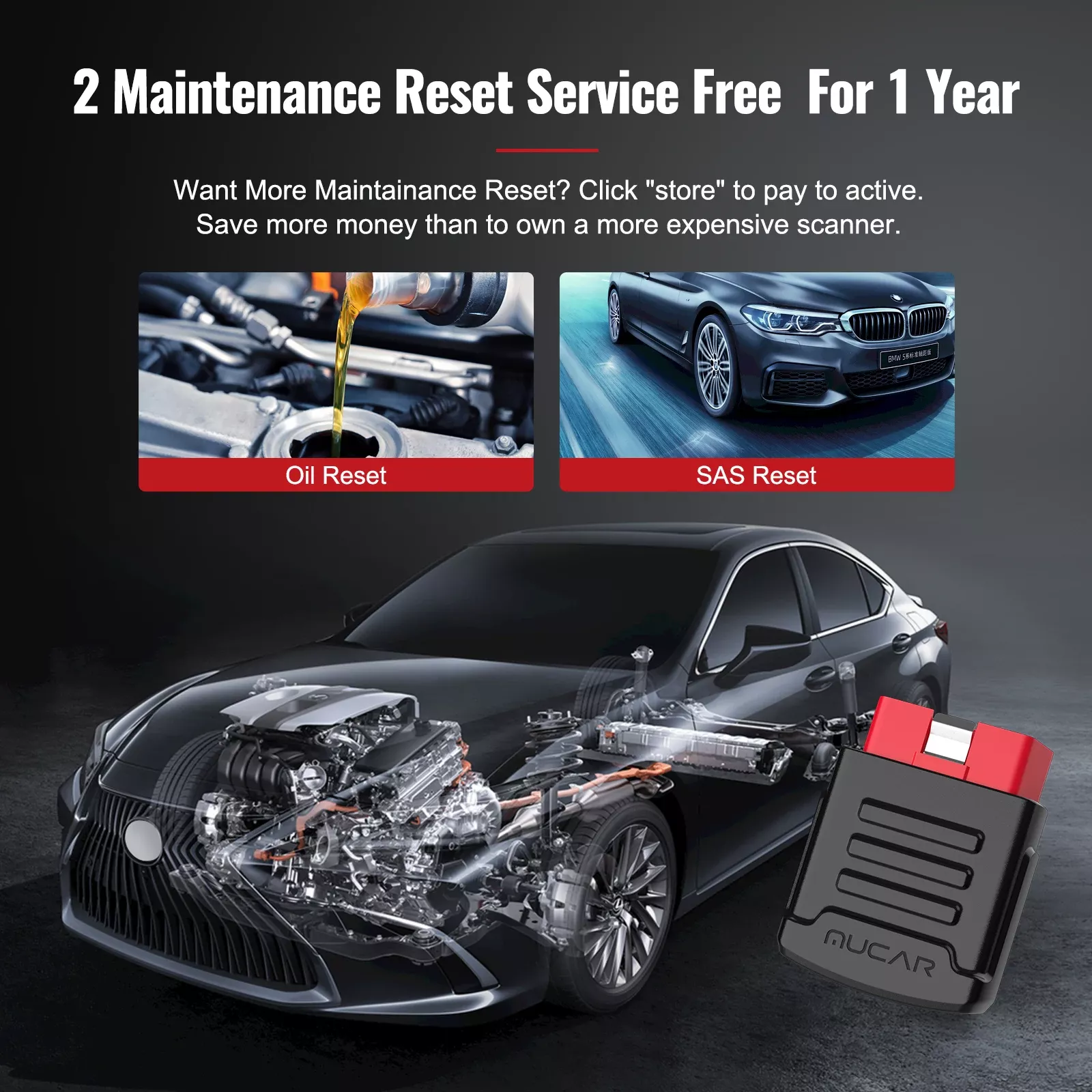 MUCAR BT200 PRO OBD2 Scanner ferramentas de diagnóstico do sistema completo 15 resets leitor de código do carro sem fio 2024 Mucar Scanner