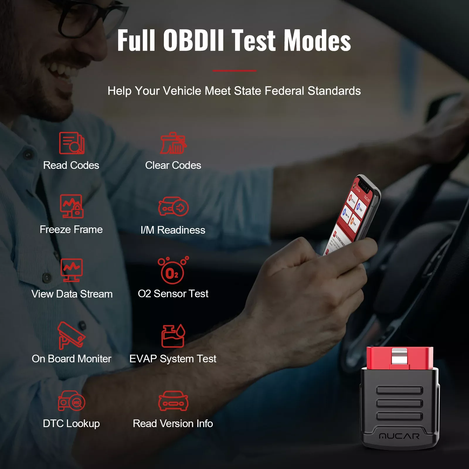 MUCAR BT200 PRO OBD2 Scanner ferramentas de diagnóstico do sistema completo 15 resets leitor de código do carro sem fio 2024 Mucar Scanner