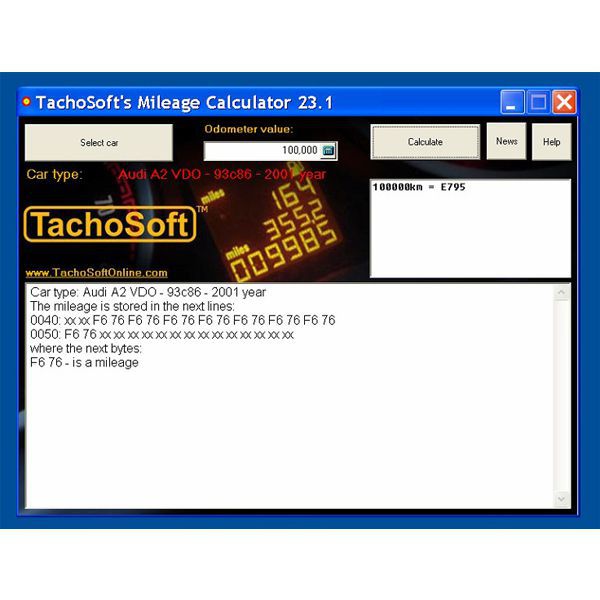 Mais recente Tachosoft Mileage Calculator V23.1