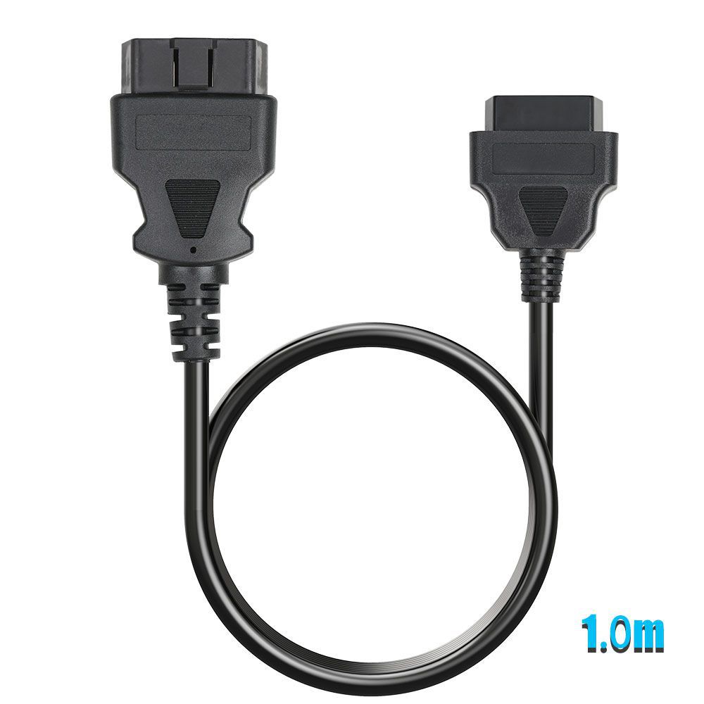 OBD2 16Pin macho para cabo de extensão fêmea para ELM327 EasyDiag e M-DIAG