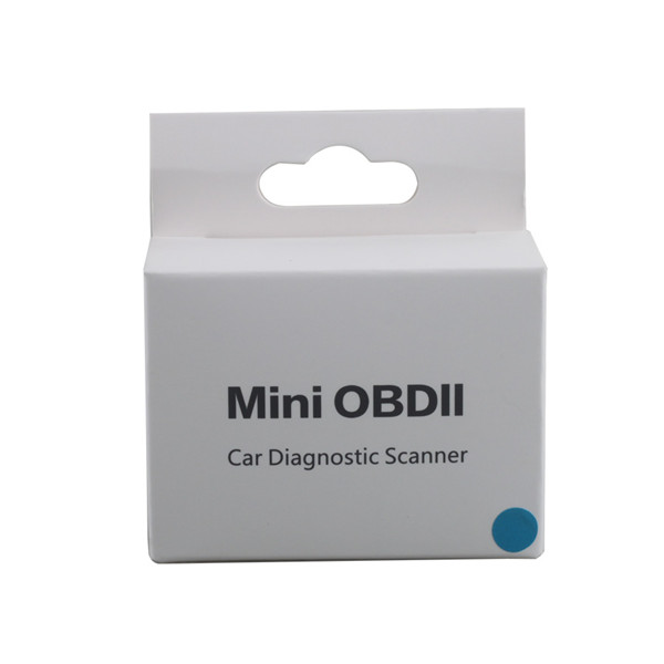 Escaneador de Diagnóstico de Carros Mini OBDII para Androides e Janelas (Azul /Preto /Branco)