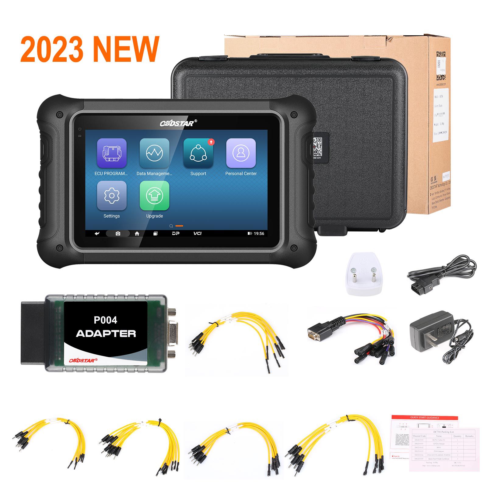 2024 OBDSTAR DC706 ECU ferramenta versão completa mais P003 + adaptador e cabos de banco de ECU para leitura de dados de ECU de BOSCH CS PINCODE ECU Clone / Todos por OBD ou banco