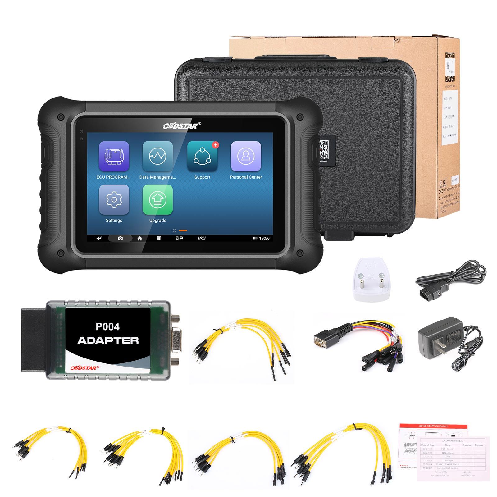 OBDSTAR DC706 versão completa da ferramenta do ECU com o conjunto MP001 para o carro e a motocicleta ECM & TCM & clone do corpo por OBD ou banco