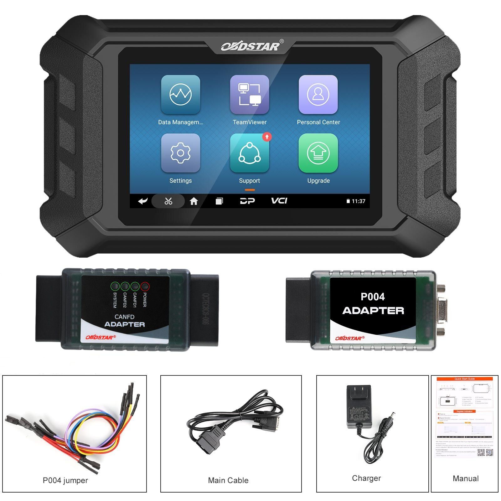OBDSTAR P50 Airbag redefinir ferramenta com CAN FD adaptador apoio GM/Hyundai/Kia/Toyota banco Airbag redefinir & SAS redefinir função