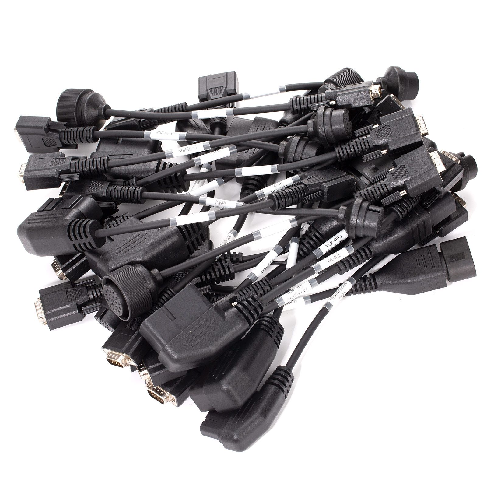 Conjunto completo de 25 PCS do kit do conector OBDSTAR TCM para a calibração da quilometragem da transmissão e o trabalho de clonagem da ECU com DC706 / G3