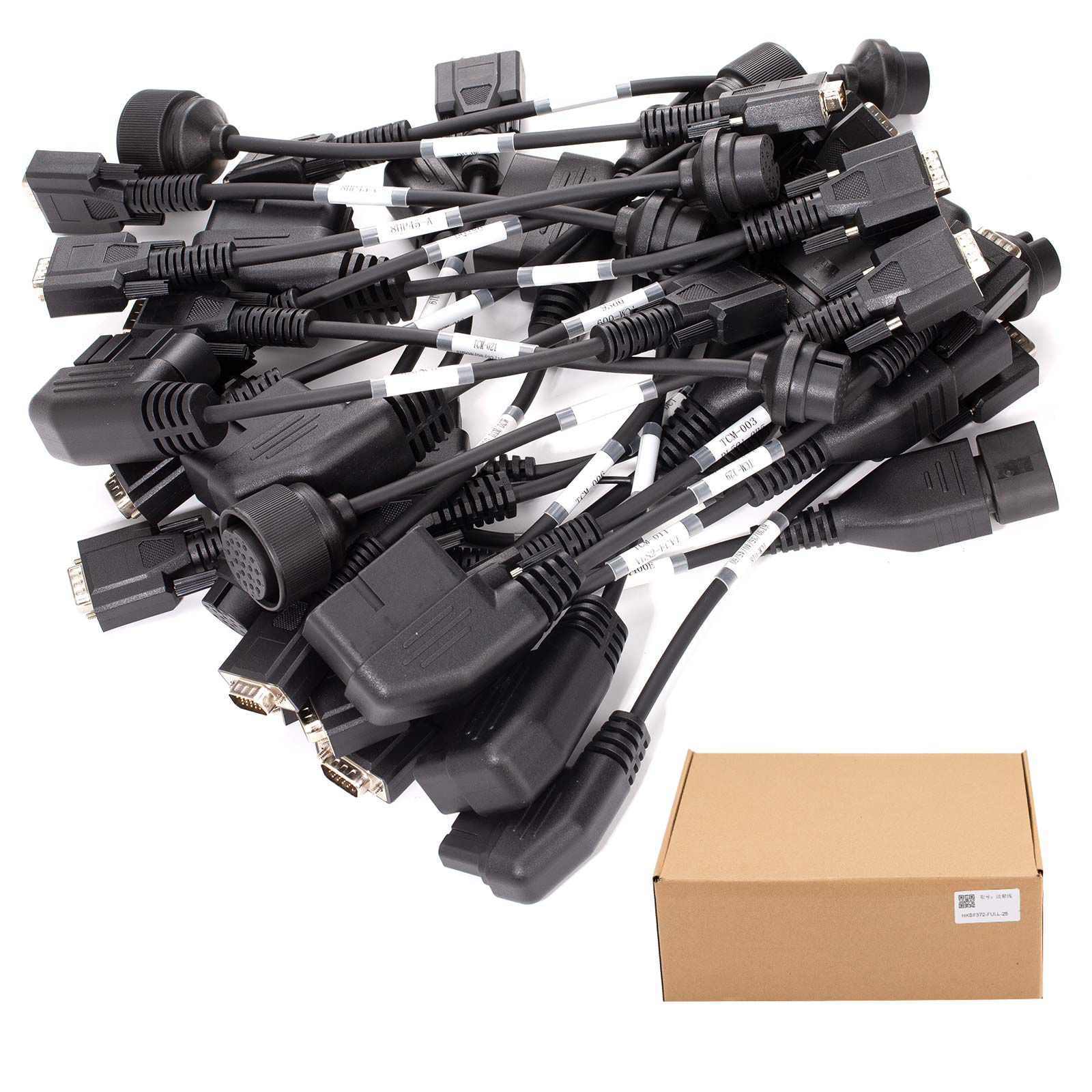 Conjunto completo de 25 PCS do kit do conector OBDSTAR TCM para a calibração da quilometragem da transmissão e o trabalho de clonagem da ECU com DC706 / G3