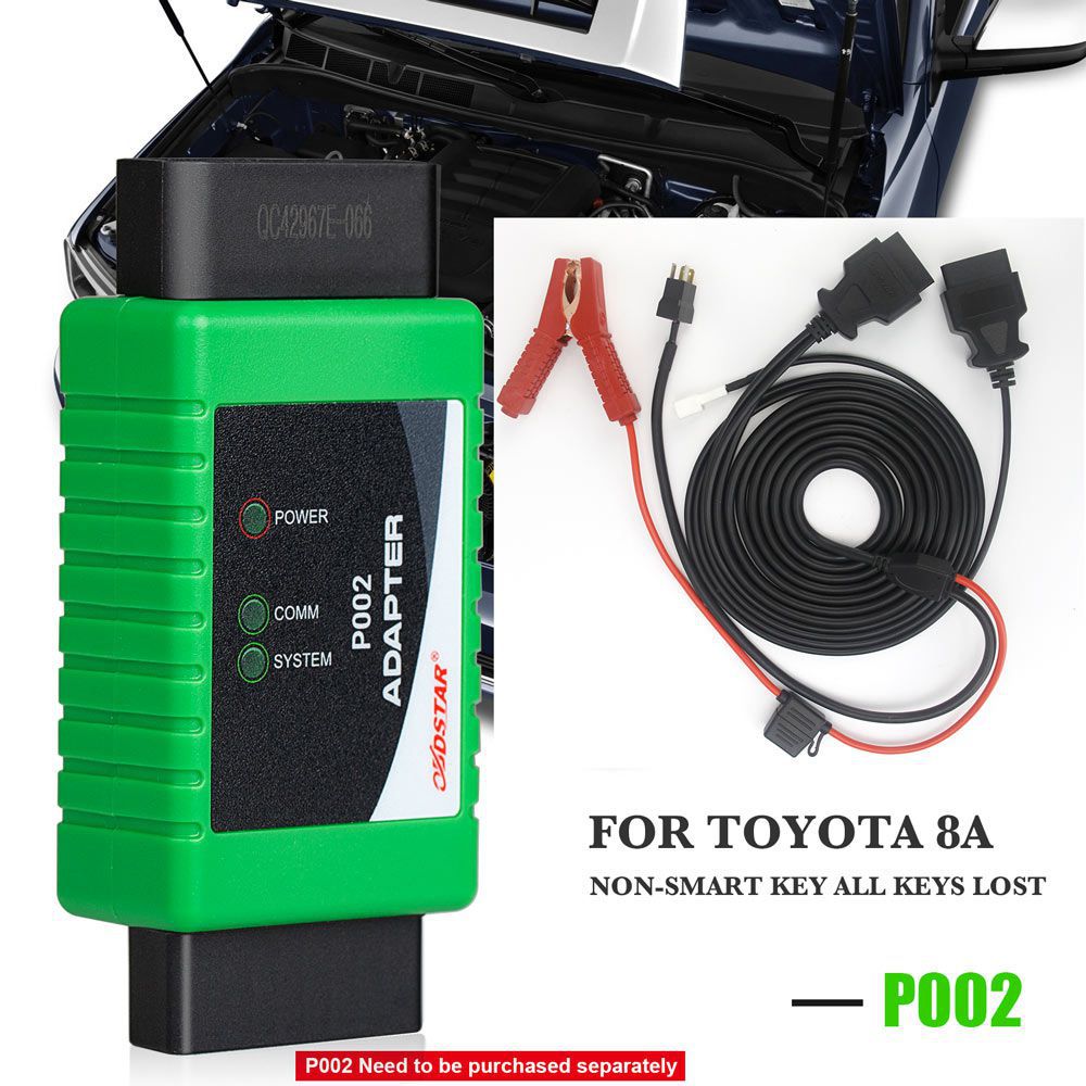 OBDSTAR Toyota-1 + Toyota-2 + 8A Todas as Chaves Perdidas Adaptador para X300 DP Plus e Pro4