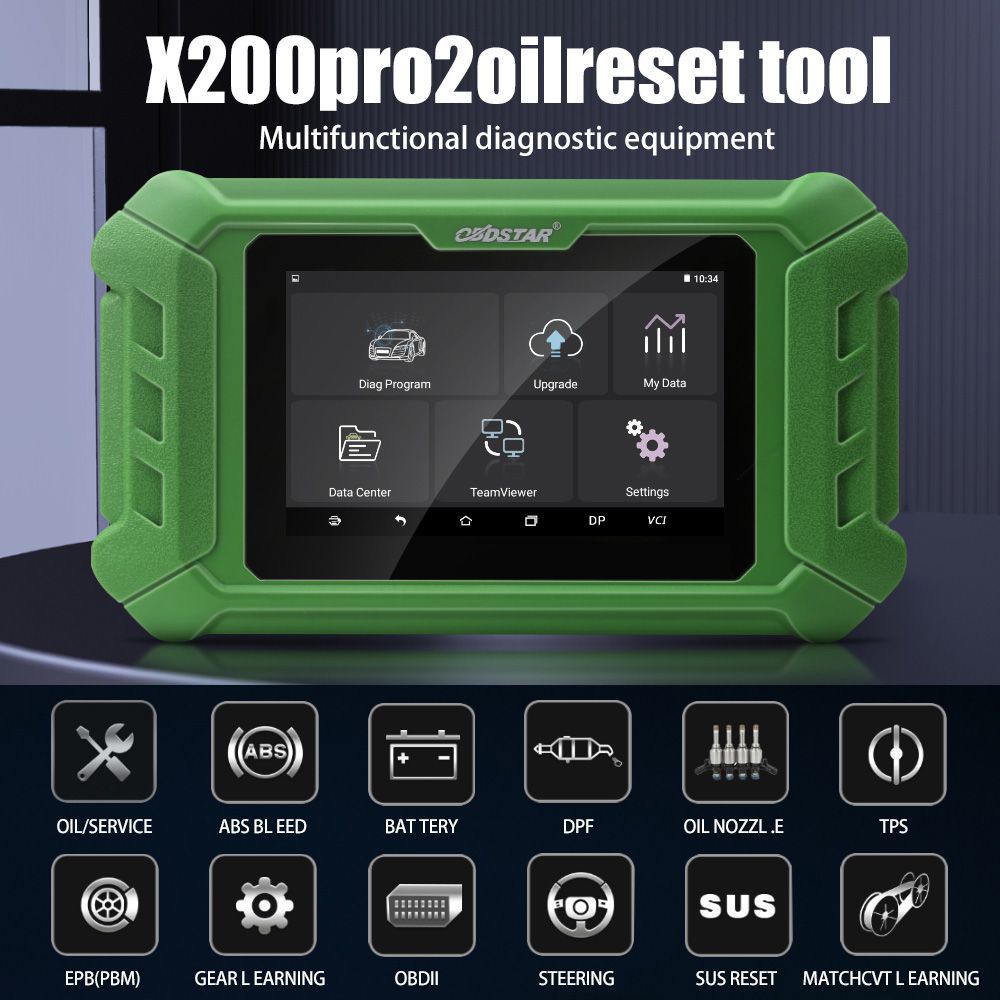 OBDSTAR X200 Pro2 Oil Reset Tool Support Manutenção do carro para o ano 2021