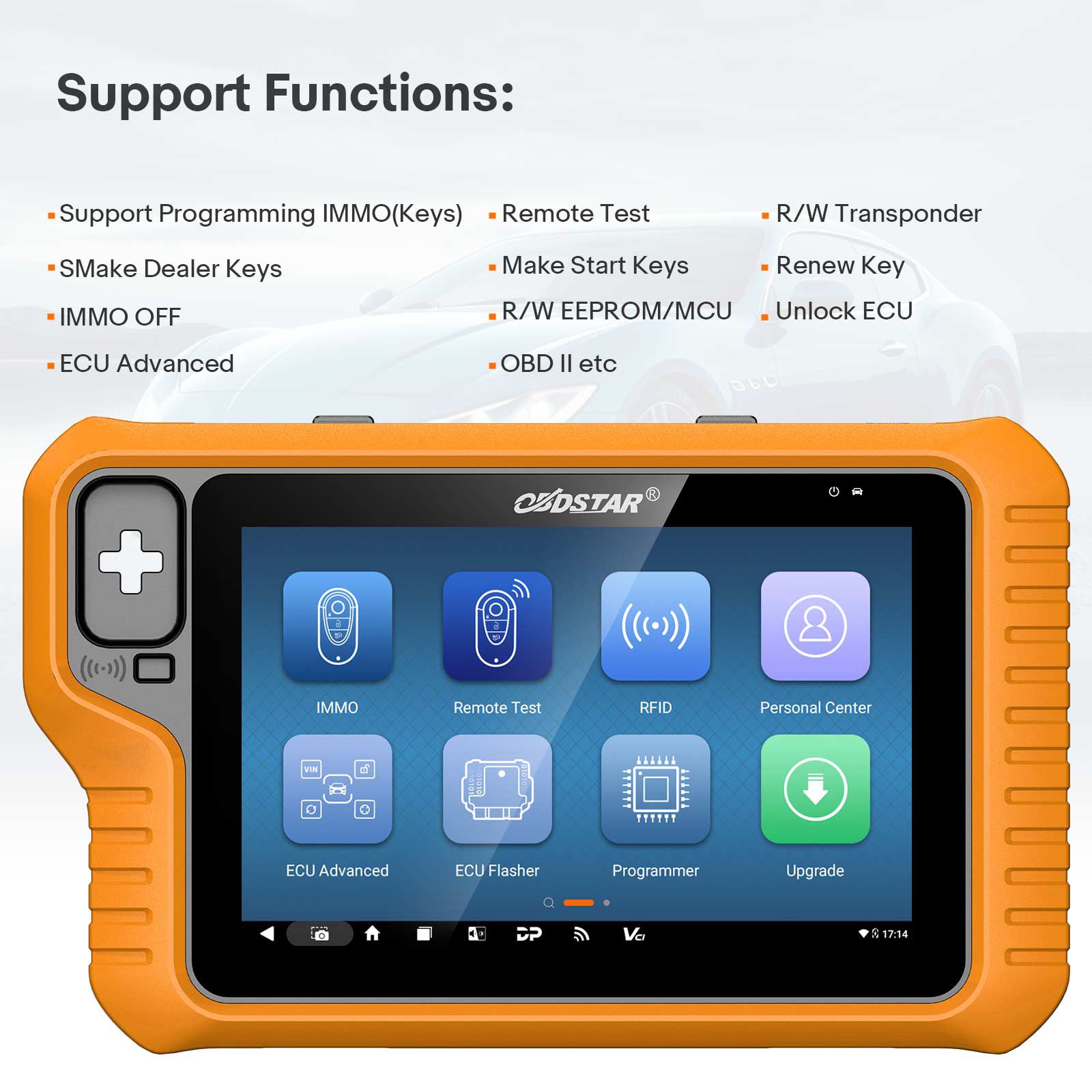 2025 OBDSTAR X300 Clássico Programador da chave G3 com o carro/HD/E-Car/Motocicletas/Jet Ski do apoio do CAN FD DoIP incorporado Obtenha o Sim e os adaptadores do motor da chave grátis