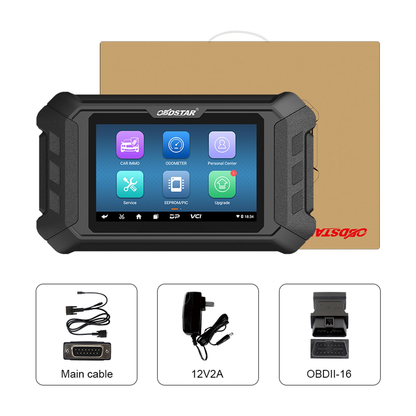 OBDSTAR X300 MINI Para FIAT LANCIA IVECO Suporte IMMO + recalibração do Odômetro + Reset de óleo / serviço + diagnóstico OBD