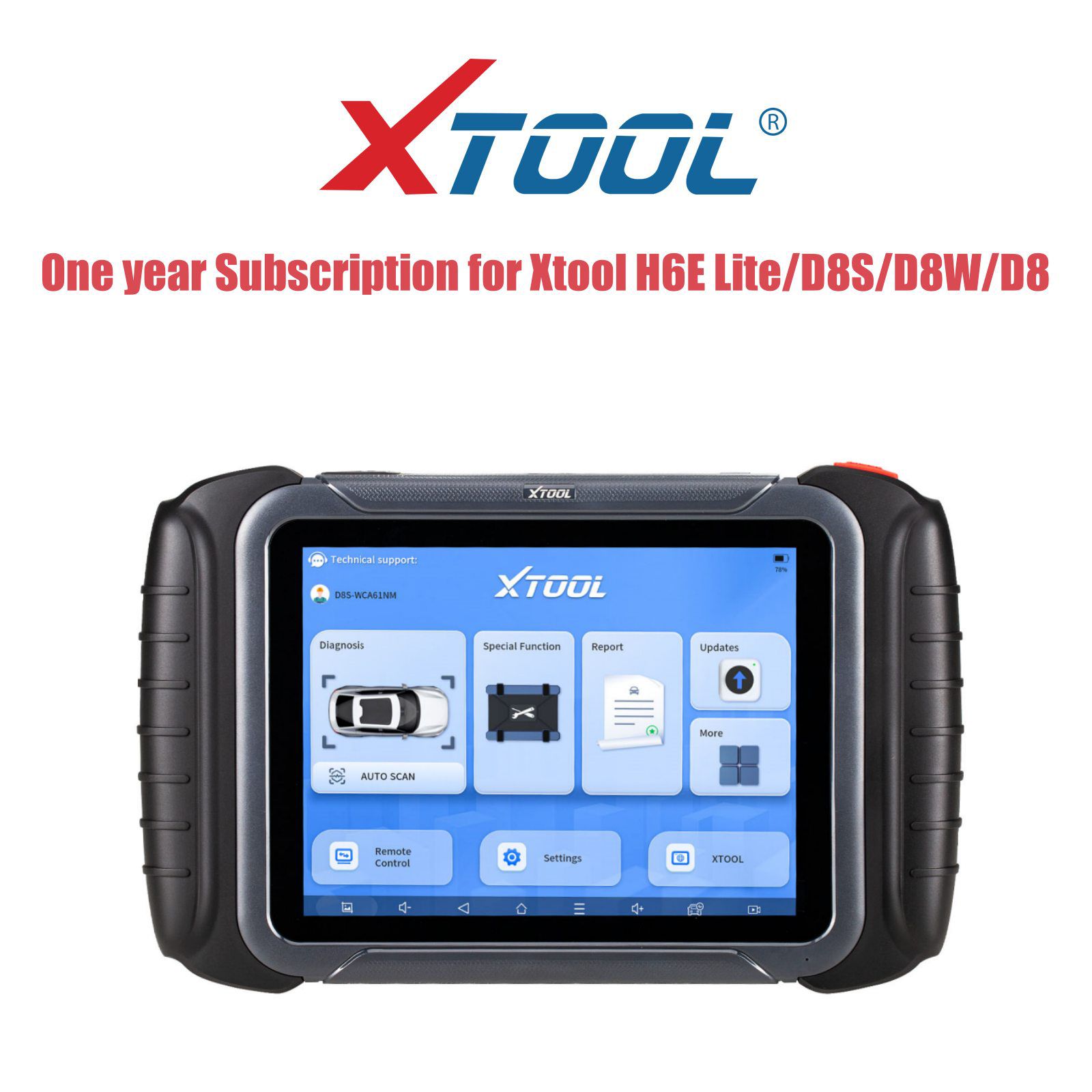 Serviço de atualização de um ano para XTOOL H6E Lite / D8S / D8W / D8