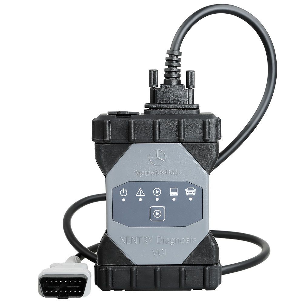 Original usado C6 DoIP para Mercedes Benz Xentry diagnóstico VCI múltiplo com suporte de software V2023.9 tanto para carros como caminhões