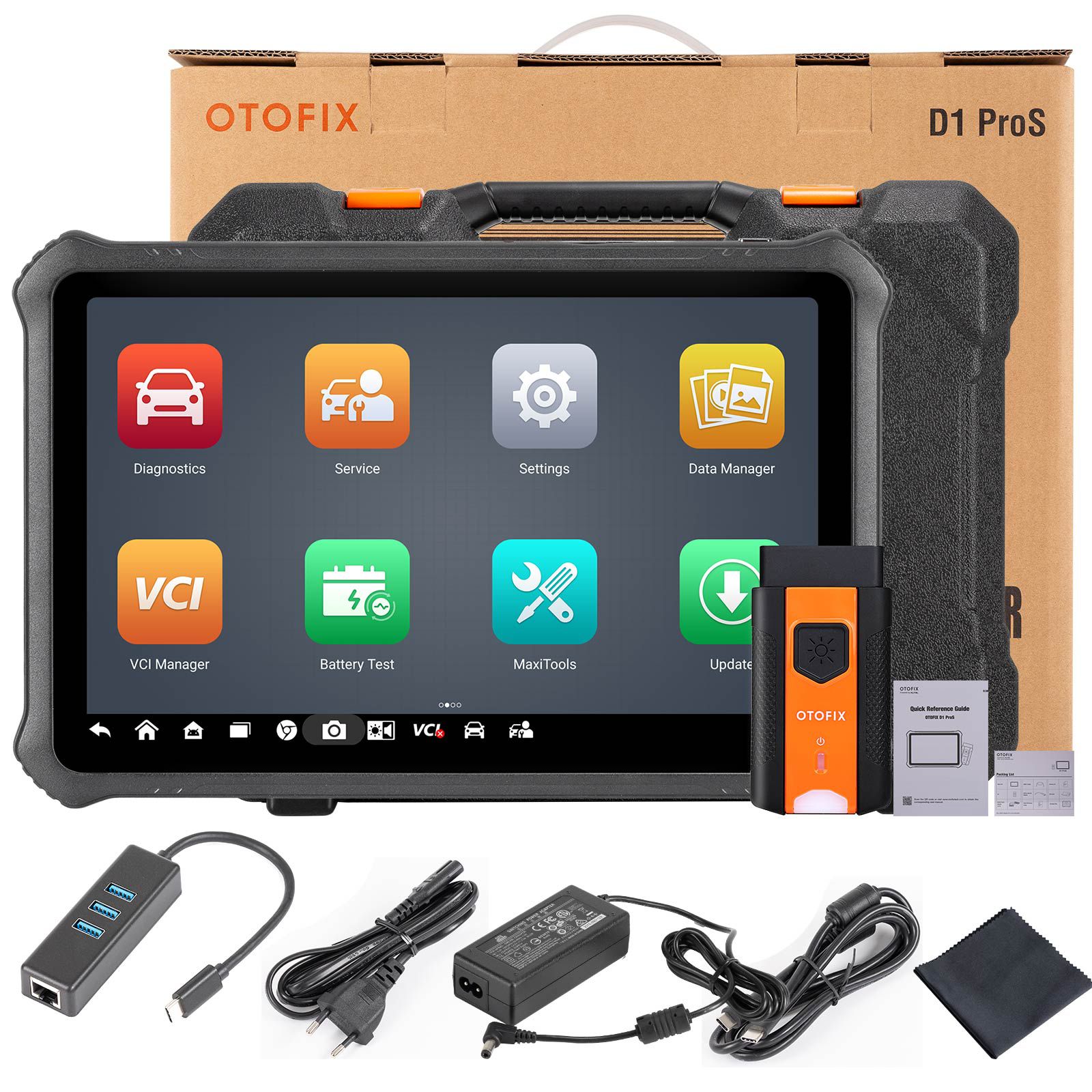 2025 OTOFIX D1 PROS Ferramenta de diagnóstico do carro com codificação do ECU do suporte do Android 11.0, serviço 40+, sistema completo, FCA AutoAuth