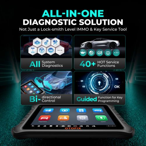 OTOFIX IM2 avançado IMMO chave programador e ferramenta de diagnóstico com XP1 PRO & V1 Flash chave FOB dispositivo de programação Mesmas funções como IM608 Pro