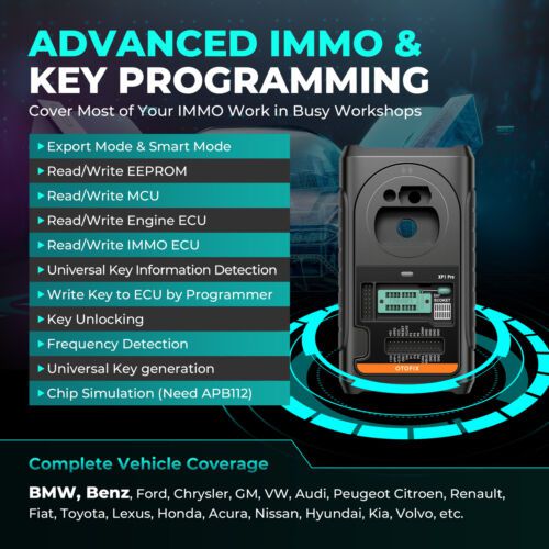 OTOFIX IM2 avançado IMMO chave programador e ferramenta de diagnóstico com XP1 PRO & V1 Flash chave FOB dispositivo de programação Mesmas funções como IM608 Pro