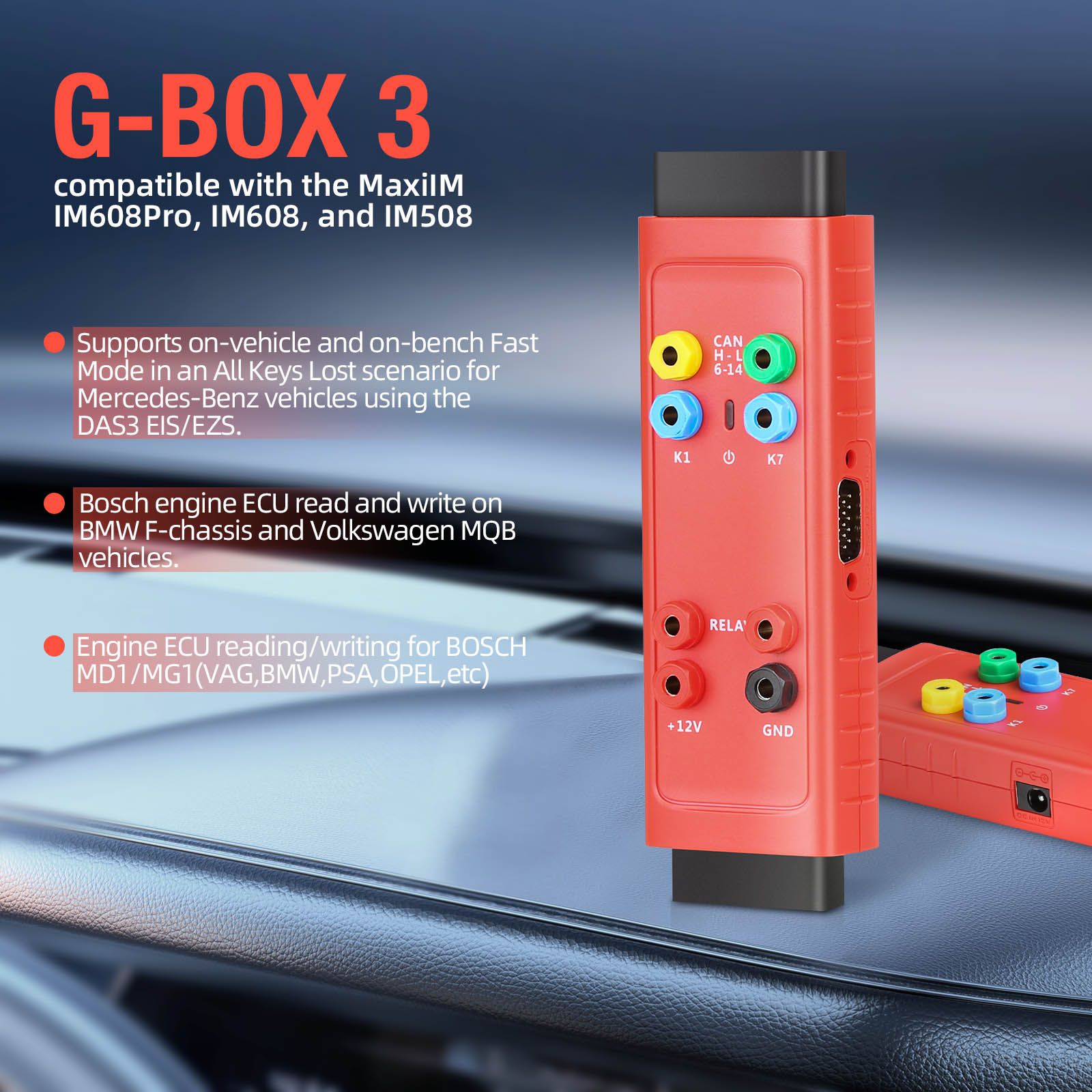 OTOFIX IM2 Auto Key Programmer & Diagnostic Tool Kit Completo Mais Acessórios IMKPA com GBox3 e APB112 Grátis