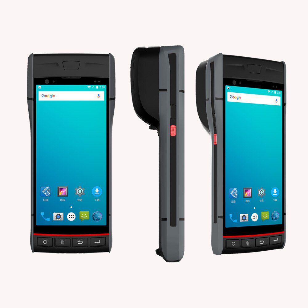 5,5 polegadas PDA Priting Machine PDA Barcode Scanner NFC RFID Impressora Térmica Handheld Terminal Android 8.1 Wifi Bluetooth Para Armazém Logístico