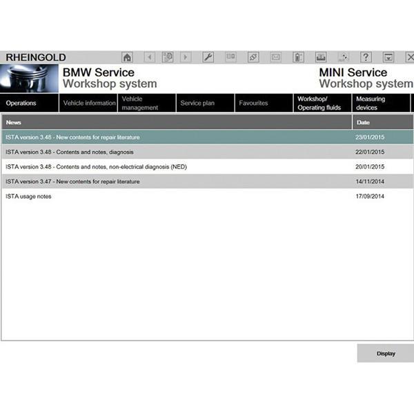 Versão Perfeita V2015.3 BMW ICOM ISTA -D 3.48.20 ISTA -P 3.55.1.001 Win8 System 256GB SSD Multi Language
