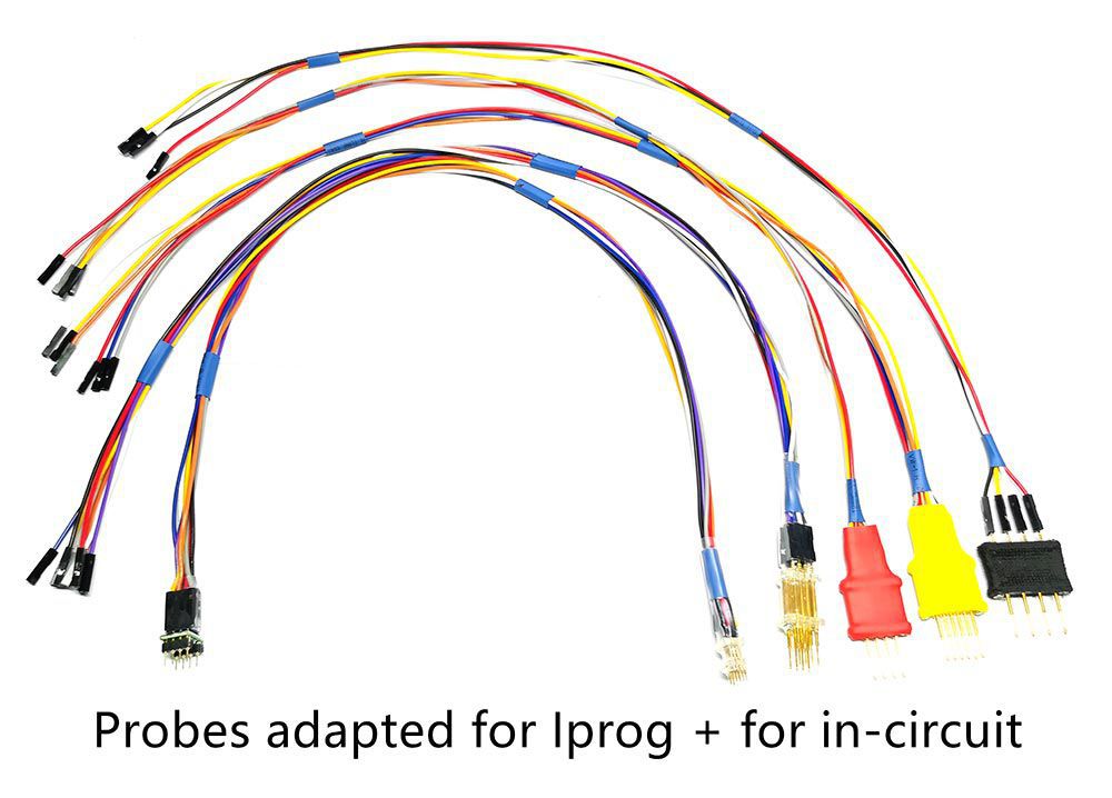 Adaptadores de Probes para ECUs EM circuito Trabalho com Programador Iprog+ e Xprog