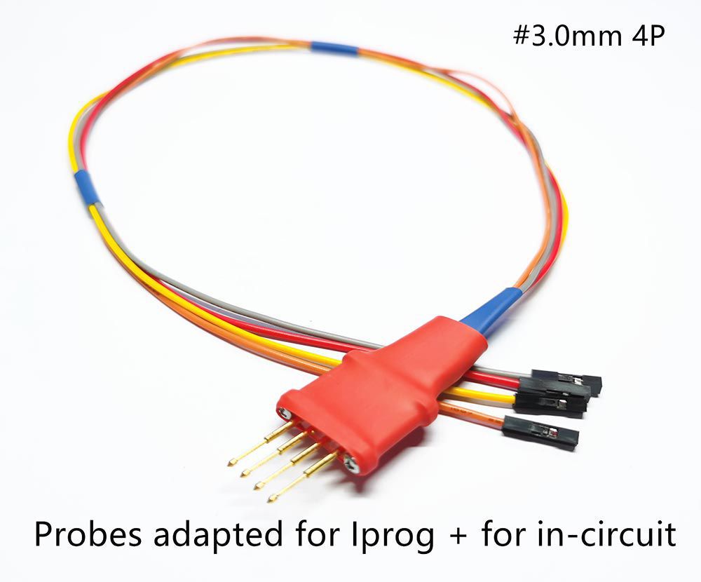 Adaptadores de Probes para ECUs EM circuito Trabalho com Programador Iprog+ e Xprog