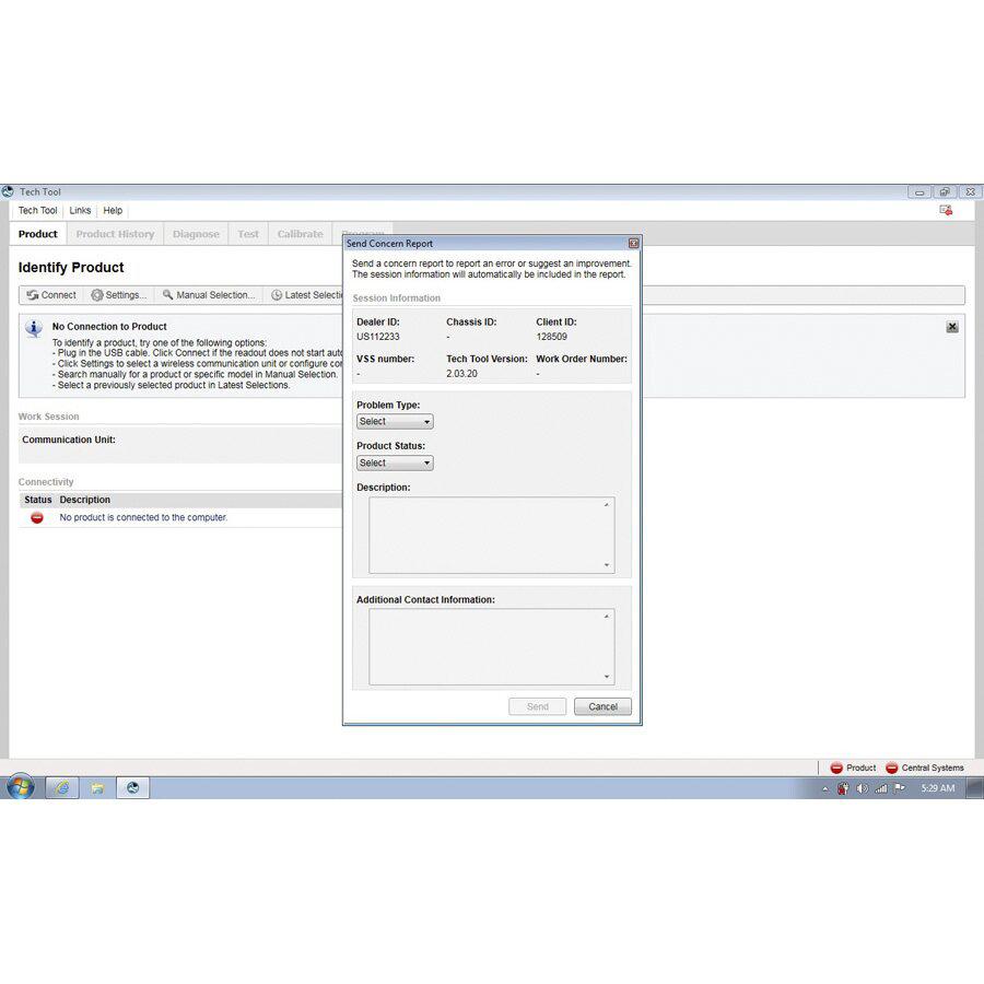 PTT Software 2.03.20 para Volvo 88890300 Interface de Vocom Pré -instalado EM 500GB New Sata HDD