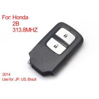 Chave de controle remoto 2Botões 313.8MHZ (Black) para Honda Inteligente