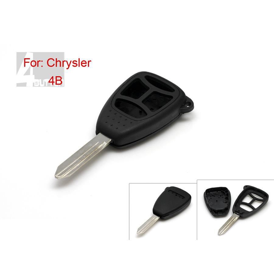 Shell de Chave Remota 3 +1 Botão para Chrysler 5pcs /lote