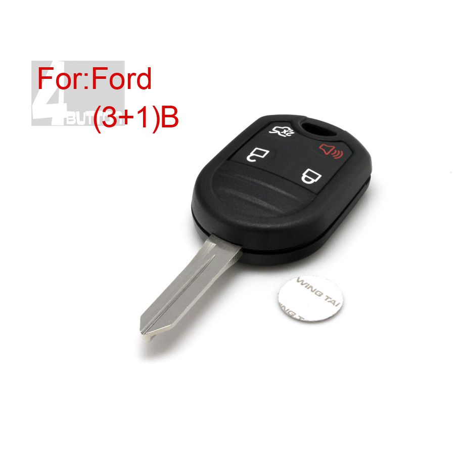 Remote Key Shell 3+1 Button for Ford 10pcs/lot