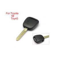Shell de Chave Remota face lateral 1 Botão Fácil de cortar Cobre SEM logótipo TOY43 para Toyota 10pcs /lote