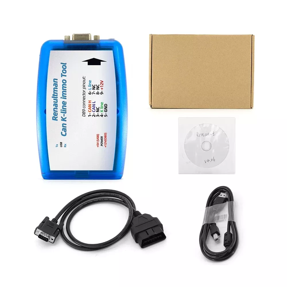 2024 para a ferramenta V4.08 V4.06 Immo da linha K da Renault pode suportar o programador OBD2 da ferramenta da linha K da ECU da Renault pode ler escrever EEPROM