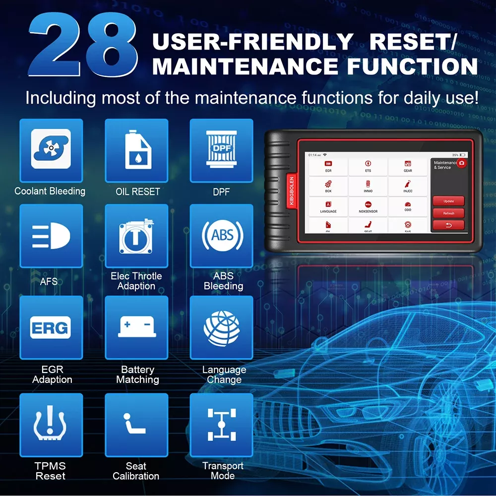 S6 todo o scanner do carro OBD da ferramenta de diagnóstico do carro do sistema 28 redefinir IMMO/BMS/TPMS/ABS sangrando a ferramenta de varredura livre da vida