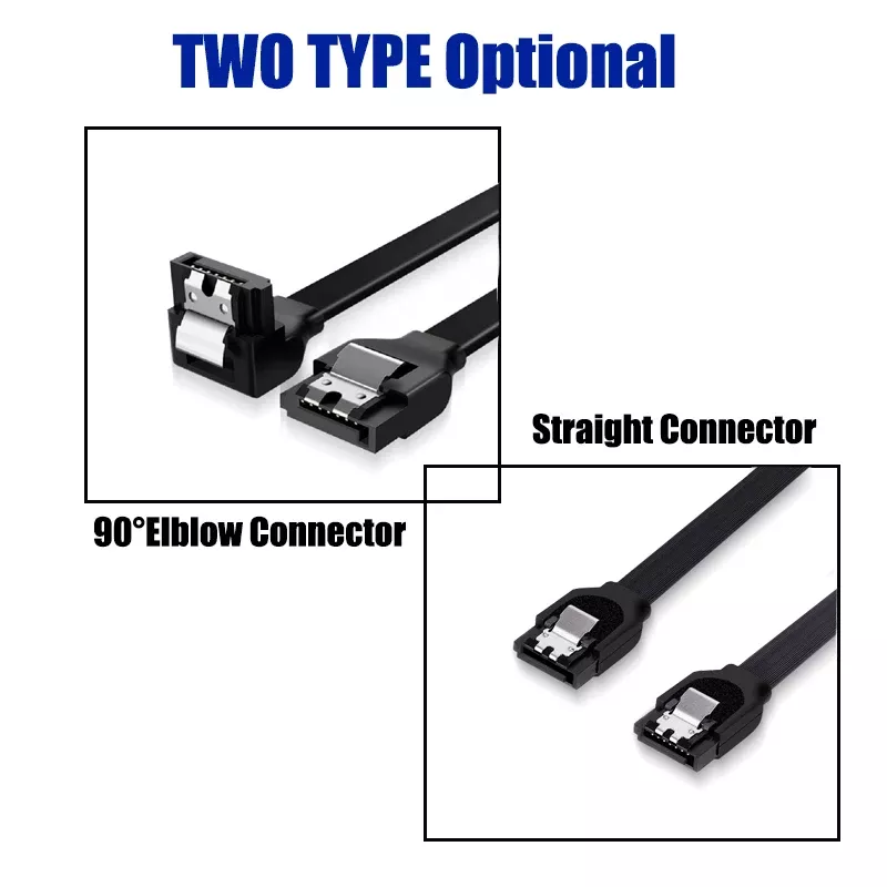 Convertidor de conexão de cabo de dados SATA 3.0 para disco rígido SSD HDD Adaptador de cabo Sata III de alta velocidade Cabo de transmissão de sinal