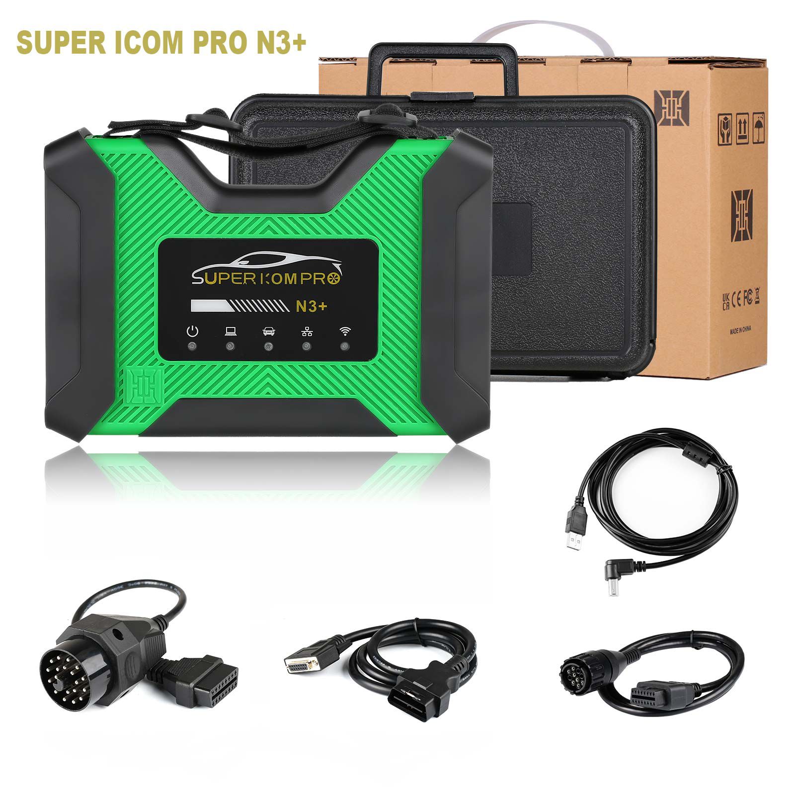 Super ICOM Pro N3+ BMW caixa plástica completa da configuração suporta DoIP J2534, WiFi e conexão USB