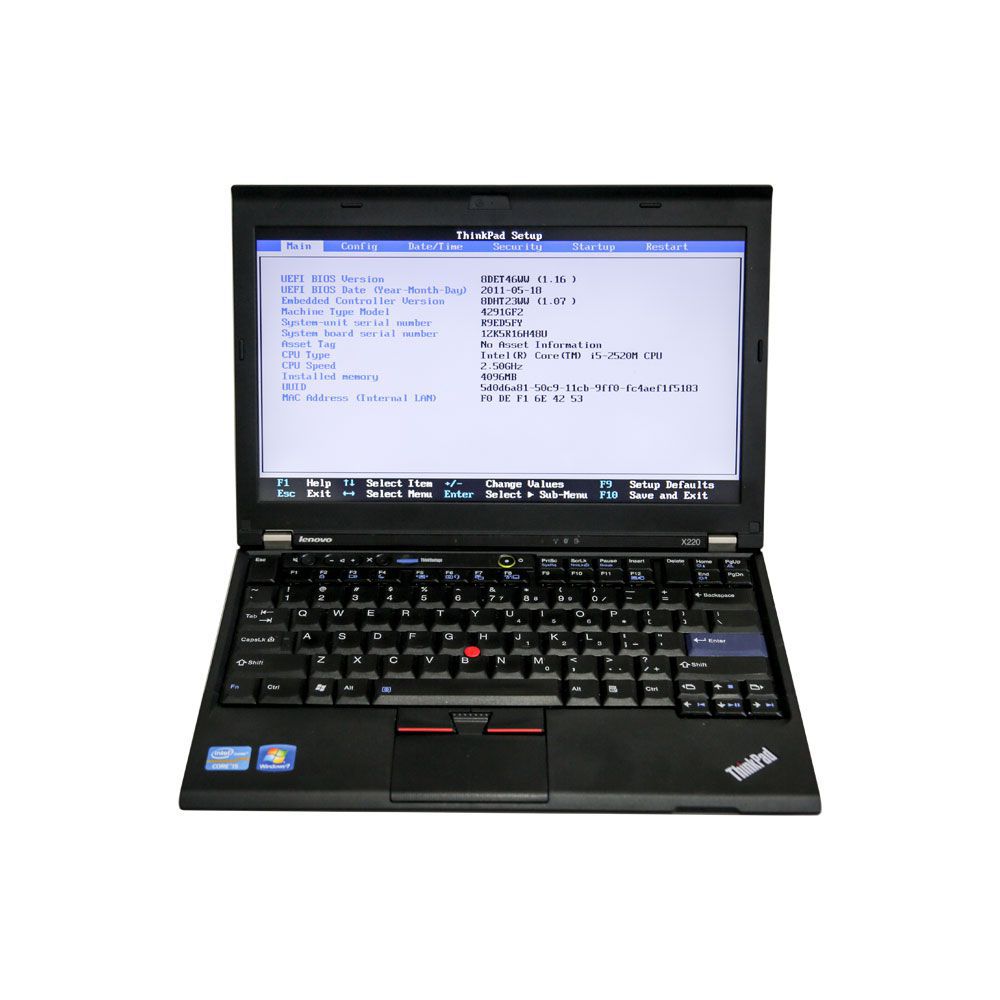 V2022.12 Super MB Pro M6 Versão Completa com SSD no Lenovo X220 Laptop Software Instalado Pronto a Usar