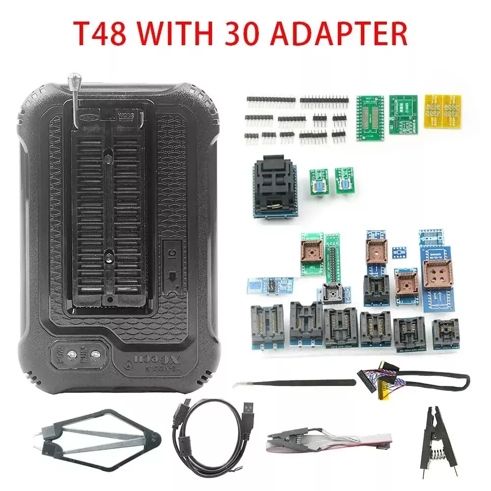 Suporte ao programador T48 31000 ICs para SPI/Nor/NAND Flash BIOS MCU EEPROM AVR PIC+39 substituição da parte TL866II/TL866CS