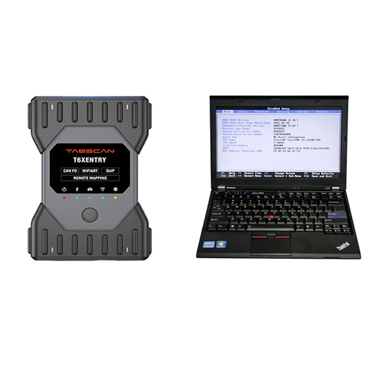 Ferramenta de diagnóstico TabScan T6XENTRY C6 com o software Lenovo X230 instalado pronto para uso Suporte DoIP J2534 PDU Passthru CANFD